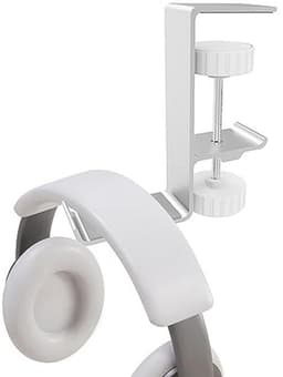 Hoofdtelefoonhouder Aluminium Standaard - Gaming, Onder Bureau, Klem, Zilver — thumbnail 2