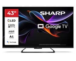 Sharp Aquos 43HR7265 - 43 inch - 144Hz 4K UHD QLED - Google TV - 2025