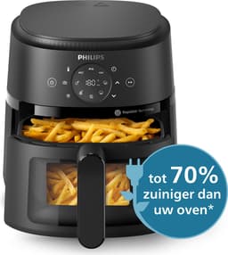 Philips 2000 Series Airfryer - NA210/00 - Kijkvenster - RapidAir - 3.2L - Tot 3 Personen - Zwart — thumbnail 7