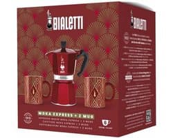 Bialetti Déco Glamor Moka Express 0,27 l Blauw, Rood, Wit