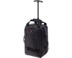 Gladiator Polar Kleine Handbagage Laptop Rugzak Trolley - 40*25*20 cm - 14 inch Laptopvak - Zwart