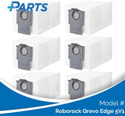 Roborock Qrevo Edge 5V1 Stofzakken (6 Stuks, Plus.Parts® alternatief voor 8.02.0239) — thumbnail 1