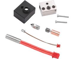 Sprite Extruder-verwarmingsblokset 0.4 mm hoge temperatuur -300 °C, hot-end extruder-sproeierset voor Ender 3 S1 Ender 3 S1 Pro CR 10 Smart Pro Sermoon V1 Sermoon V1 Pro printer, vervangend onderdeel nodig .