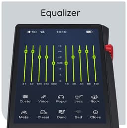 MP3 Speler HiFi met Bluetooth/Wifi - 64GB - 3.5inch TFT - DSD256 Audio - C8 - Zwart — thumbnail 3