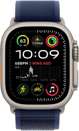 Apple Watch Ultra 2 GPS + Cellular 49mm Natural Titanium Case with Blue Trail Loop - M/L — thumbnail 1