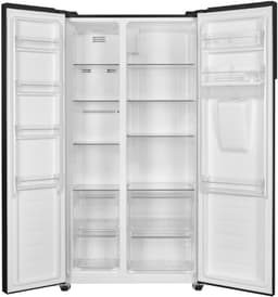 Heinner HSBS-H439NFBKWDE++ Amerikaanse Side-by-Side Koelkast met Waterdispenser – 439 L – Full No Frost – LED Touch Display – Smart Eco Functie – Zwart – 5 Jaar Garantie — thumbnail 3