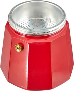 MONIX Fresa | Italiaans aluminium koffiezetapparaat, 6 kopjes, aardbeikleur, geschikt voor alle soorten werkbladen, behalve inductie — thumbnail 3