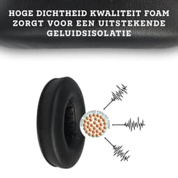 Somstyle Oorkussens Geschikt Voor JBL Synchros E50BT/S500/S700 - 2 Stuks - Zacht Schuim - Eiwitleer - Zwart — thumbnail 4