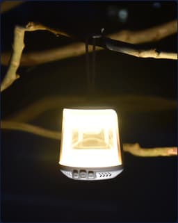 Meedeer Outdoor Bluetooth-luidspreker met licht-Draagbare Bluetooth Speaker-Portable speaker-outdoor luidspreker - outdoor zaklamp - waterdichte draadloze luidspreker voor terras, tuin, cadeau voor mannen en vrouwen - (Wit) — thumbnail 5