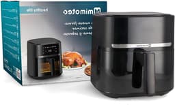 Airfryer Zonder Olie - Hete Lucht Oven - Gezond Koken - Snelle Gelijkmatige Bereiding - 5.7 Liter - Zwart — thumbnail 1