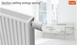 Thermostat Radiator Klep - Slimme Thermostaat - Ruimte Verwarmen - App en Spraakbesturing - M30 x 1.5 - Wit — thumbnail 4