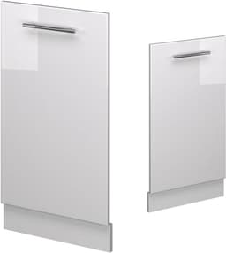 Vaatwasserfrontpaneel - Keukenfront Paneel - Keuken Completeren - Hoogglans Afwerking - 45 cm breed - Wit — thumbnail 4