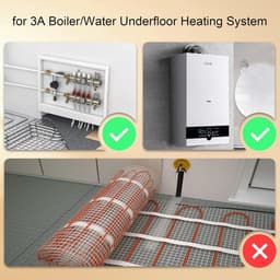 Slimme Thermostaat WiFi - Verwarming Regelaar - Comfort Verwarmen - App & Spraakbesturing - 8.6 x 4 x 8.6 cm — thumbnail 3