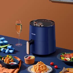Heteluchtfriteuse - Airfryer Oven - Gezond Koken - Vetarm Eten - 5L Capaciteit - Wit — thumbnail 5
