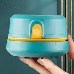 Mini stofzuiger - Bureau reiniger - Bureau schoonhouden - Draadloos ontwerp - 9 x 6.5 cm - Groen — thumbnail 4