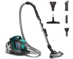 Philips PowerPro Active FC9555/09 - Stofzuiger zonder zak - 3 extra mondstukken - Groen