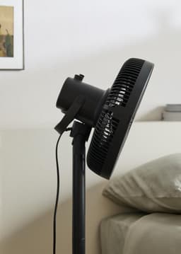 Staande Ventilator - Opvouwbare Ventilator - Ruimte Koelen - In Hoogte Verstelbaar - 3 Snelheden - Zwart — thumbnail 5
