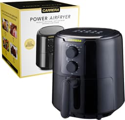 Heteluchtfriteuse - Airfryer Aircooker - Gezond Frituren - Snelle Luchtcirculatie - 4.2 Liter - Zwart — thumbnail 1