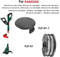 Dailygoods- Spoel met Deksel - Geschikt voor Parkside PRTA 20-Li A1/B1/B2/C3 - Lijndiameter 1,6 mm - Lijnlengte 8,3 m - Spoelmaat 65 x 24 mm - Cover Grootte 80 x 35 mm - Grasmaaier Spoel — thumbnail 5