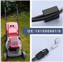 Motorremkabel 1295mm - Compatibel met Mountfield 45HP/45PD - Kabelmouw 1092mm - Metaal - Zwart - Vervangingskabel voor grasmaaier - Grasmaaierkabel — thumbnail 5