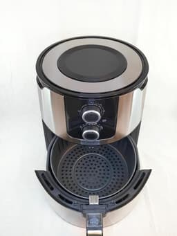 Heteluchtfriteuse - Airfryer - Gezond Frituren - Roestvrij Staal - 4 Liter - Zilver — thumbnail 4