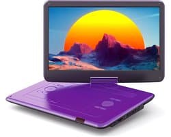 Lìon® Draagbarer Dvd Speler - Draaibaar Scherm - Draagbare Dvd Speler met Scherm - Sering - 42cm x 30cm 12cm