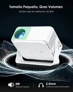 Yoton Y3 Mini Projector Green Bedroom Speaker 1080P 180° Rotation - ShopVlot — thumbnail 4