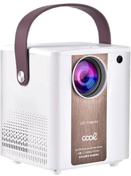 SnelShoppen - Cool Rainbow ANSI LED-projector, compact wifi FullHD 3000 lumen, wit voor feesten, camping, kinderen, tuin, en meer — thumbnail 1