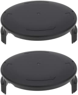 Grasmaaier Spoel Dop 86x34mm - 2x Spoel Cap - Kunststof - Zwart - Slijtvast - Bescherming Lijnspoel - Spoeldop — thumbnail 1