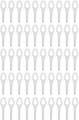 Dailygoods- Maaimessen 50 Stuks - Kunststof - Grasmaaier Mes - Geschikt voor ALM 28/30 - Duurzaam - Efficiënt Maai-effect - Grasmaaierbladen — thumbnail 2