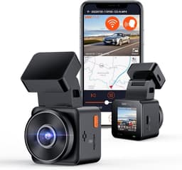 Dashcam voor auto - Zwart - 1,54 inch - Mini 1080P WiFi GPS Autocamera met Nachtzicht en Spraakbesturing — thumbnail 1