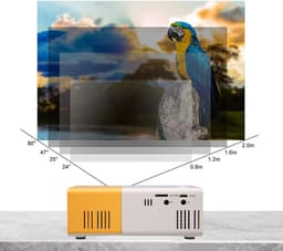 SnelShoppen - Mini-projector Draagbare Videoprojector 1080P, Multimedia Home Theatre Filmprojector, Smart HD, HiFi Telefoonprojector voor USB & Geheug — thumbnail 4