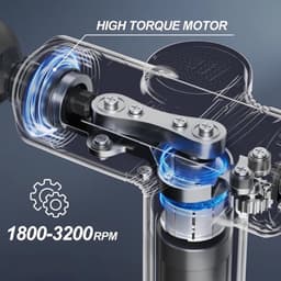 Diepweefselmassagepistool, draagbaar massagepistool met 4 verwisselbare koppen voor diepe spierverlichting en ontspanning — thumbnail 5