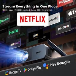 SnelShoppen - 4K-projector met Dolby, Autofocus, Keystone-correctie, Slimme Netflix-compatibele Projector, Native 1080p Full HD, Wifi Bluetooth 1400 A — thumbnail 5