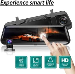 Dashcam - Autocamera Rijcamera - Veilig Rijden - 10 Inch Touchscreen - 1080P HD - Zwart — thumbnail 2