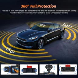 Dashcam 4K+1080P - WiFi Auto Camera - 3" IPS Scherm - Nachtzicht voor optimale veiligheid - ShopVlot — thumbnail 2