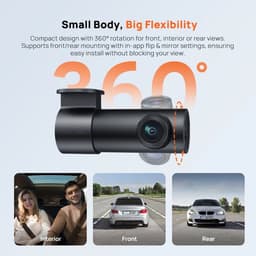 ByRoos Gadget - Dashcam - Auto Videorecorder - 64GB - 2K - HK UP03 - 24 Uur Parkeerbewaking - Groothoeklens - Nachtzicht - Incl. App - Zwart — thumbnail 3