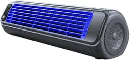 Stille Staande Ventilator - Geruisloze Koeler - Kamertemperatuur Verlagen - Vleugelloos Ontwerp - 9D x 10W x 9H cm - Grijs — thumbnail 1