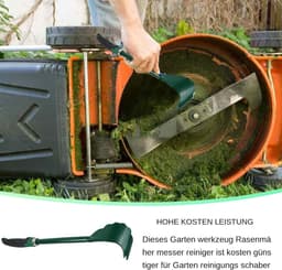Dekreiniger Grasmaaier - Onderdek Schraper - Tuinonderhoud Vereenvoudigen - Robuust Staal - 40.5 cm - Zilverkleurig — thumbnail 5