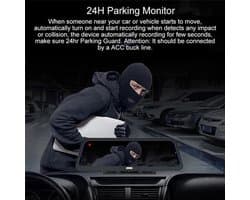 Dashcam voor Auto - 10" 4G ADAS Dashcam - GPS Navigatie & Dual Lens Achteruitrijcamera - 15m Achtercamera - Geen Geheugenkaart - Zwart