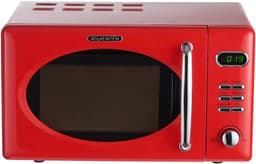 SnelShoppen - Retro Staande Magnetron 700 W met 20 Liter Ovencompartiment, 5 Vermogensniveaus, 8 Kookprogramma's, Ontdooi functie, Metaal Behuizing, D — thumbnail 2