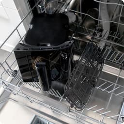 Heteluchtfriteuse Dubbele Kamer - Airfryer XXL - Gezond Frituren - Twee Kijkvensters - 102 Liter - Zwart — thumbnail 5