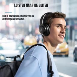KIRA® Gaming Headset - 40u Batterij - Gaming Headsets - Gaming Headset Draadloos - Zwart - 18cm x 19cm x 8cm — thumbnail 5