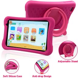 SnelShoppen - PRITOM 8 Inch Kindertablet - Android 10 - Kinderslot - AR-Games - 2 GB RAM - 32 GB ROM - Uitbreidbaar tot 512 GB - Roze - Inclusief Tabl — thumbnail 5
