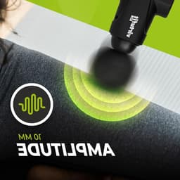 Massagepistool - Spierontspanner Draadloos - Spiermassage Verlichten - 30 Snelheden - 6 mm Amplitude - Zwart — thumbnail 2