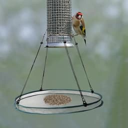 stuks vogelzaadbakken met 8 haken, hangende vogelzaadweegschaalhouder, platformvoederbak om vogels aan te trekken, buiten, achtertuin, huis, tuin — thumbnail 4