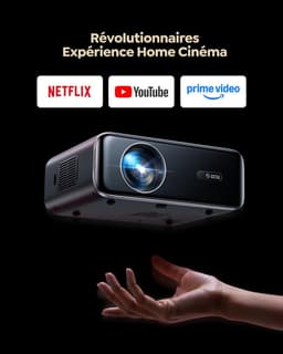 SnelShoppen - 4K-projector Draagbaar met 1200 ANSI, Netflix, Autofocus, Keystone, Wifi, Bluetooth, FHD 1080P, HDR10, WLAN voor Buiten, Zoom 50% - Thui — thumbnail 5