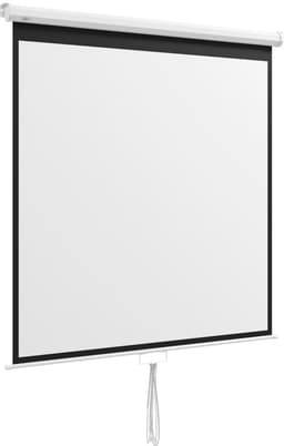 Projectiescherm 85 inch 1:1 wit, kunststof met verstelbare hoogte — thumbnail 4