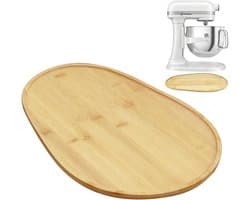 Keukenmixer Schuiver - Apparaat Glijmat - Apparaten Verplaatsen - Beschermt Werkbladen - 38.7 x 27.5 cm - Houtkleur