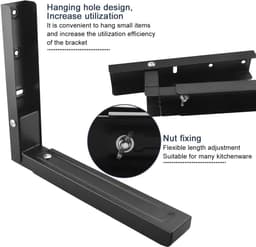 Folding Stainless Steel Magnetron Plank - Wandmontage en Uittrekbaar - Tot 40 kg Draagvermogen - ShopVlot — thumbnail 5